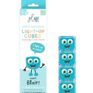 Lot de 4 cubes lumineux Blair Bleu - Glo Pals