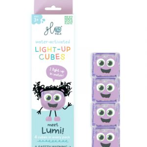 Lot de 4 cubes lumineux Lila Violet - Glo Pals