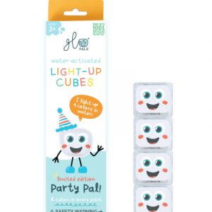 Lot de 4 cubes lumineux Party Blanc - Glo Pals