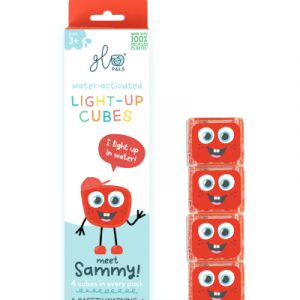 Lot de 4 cubes lumineux Sammy Rouge - Glo Pals