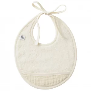 Bavoir naissance bi-matière mousse de lait - BB&Co