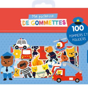 Ma pochette de 100 gommettes Pompiers et Policiers - Auzou