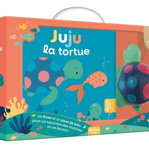 Coffret livre de bain + 1 figurine Juju la tortue - Auzou