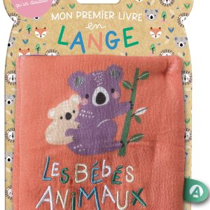 Mon premier livre tissu en lange Les Bébés Animaux - Auzou