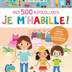 Mes tout premiers autocollants Mes 500 autocollants je m'habille - Auzou