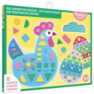 Ma pochette d'artiste 200 gommettes en mousse - Auzou