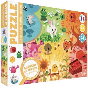 Puzzle cherche et trouve des tout petits les couleurs - Auzou