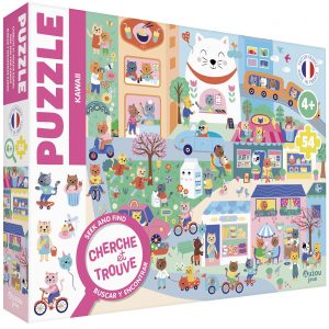 Puzzle cherche et trouve Kawaii - Auzou