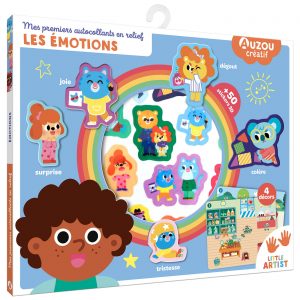 Mes premiers autocollants en relief Les Emotions - Auzou