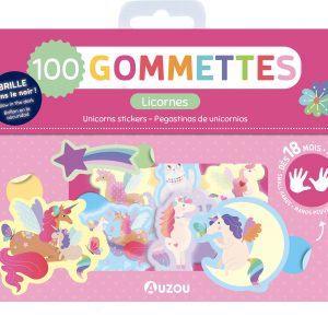 Ma pochette de 100 gommettes Licornes - Auzou