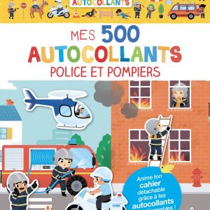 Mes tout premiers autocollants Mes 500 autocollants police et pompiers - Auzou