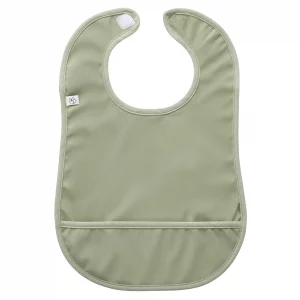 Bavoir imperméable uni vert sauge - BB&Co