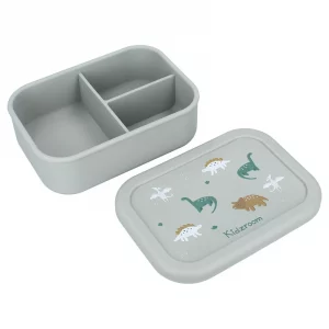 Lunch box 3 compartiments en silicone Dino - Kidzroom
