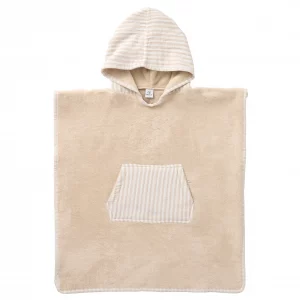 Poncho de bain bambou biscuit - BB&Co