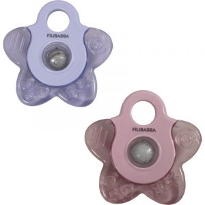 Lot de 2 anneaux de dentition étoile rose - Filibaba