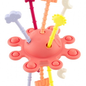 Jouet d'éveil Lune rouge brique