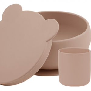 Coffret Mes Premiers Repas (bol+cuillère+gobelet) Nude - Minikoioi