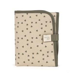 Tapis à langer coeurs poppy mousse - Walking Mum