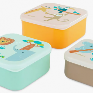 Lot 3 boites à goûter Jungle - Miniland