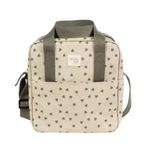 Sac isotherme coeurs poppy mousse - Walking Mum