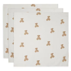 Pack de 3 langes Teddy Bear 70x70cm - Jollein