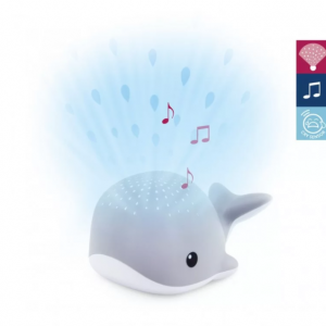 Veilleuse projecteur Wally baleine grise - Zazu