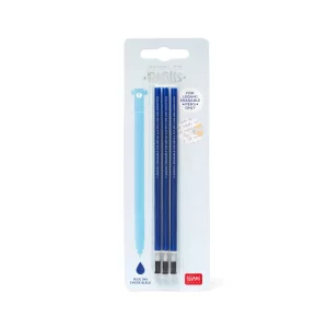 Set de 3 Recharges Stylo à Encre Gel Effaçable Bleu - Legami