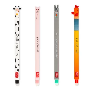 Set 4 stylos effaçable Ferme - Legami