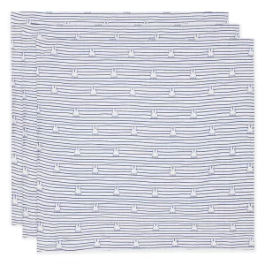 Pack de 3 langes Miffy Stripe  70x70cm – Jollein