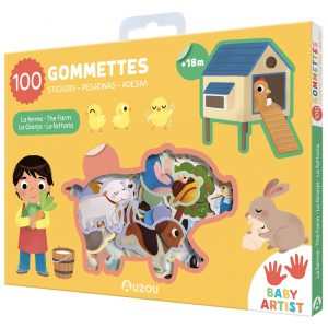 Ma pochette de 100 gommettes Ferme – Auzou