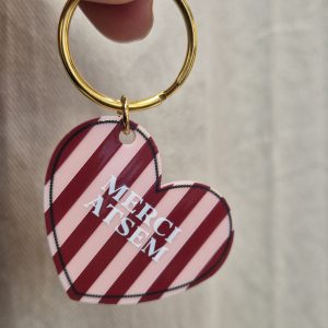 Porte clé coeur fin d'année scolaire ATSEM - Les Mignonneries
