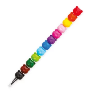 12 Crayons de Couleur Empilables Teddy - Legami