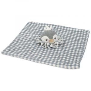 Doudou Pingouin Vichy Matcha - Walking Mum