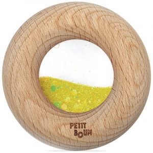 Donut sensoriel à paillettes jaune - Petit Boum