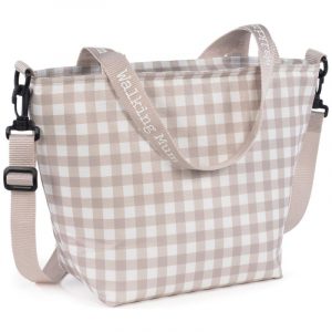 Sac Isotherme Caetana Stone Vichy Beige - Walking Mum