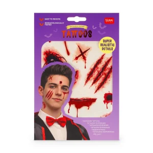 Tatouages éphémères cicatrices Halloween - Legami